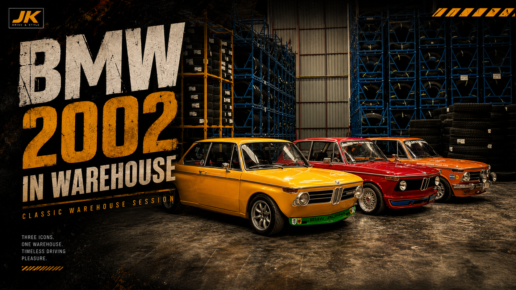 BMW 2002 in Warehouse รวมพล BMW 2002 คลาสสิกในโกดังยางสุดเท่